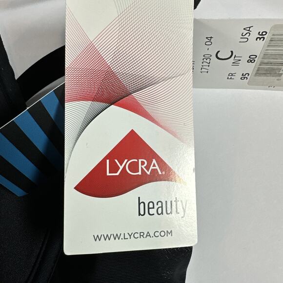 Maison Lejaby Bra Women's 36C Black Nufit Underwire Stretchy Spacer Bra French - Picture 5 of 11